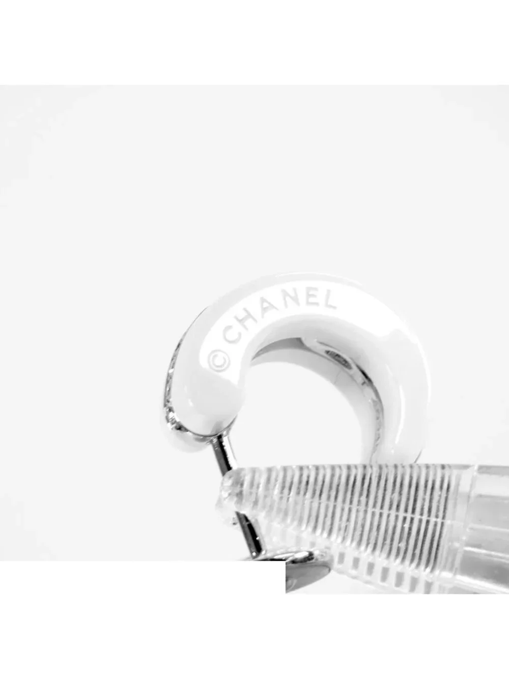 Chanel Ultra Collection Earrings White Gold 18K Ceramic